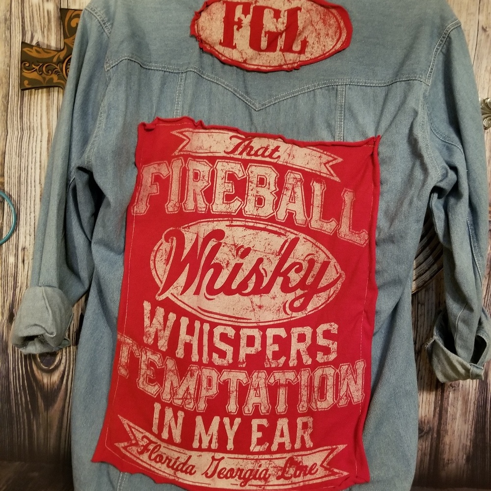 Denim custom blouse